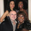 Phil Collins, Martha Reeves, Vanessa White-smith and Christella Backstage at Ronnie Scotts