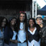Master percussionist Claudio Kron with 'Caution' members after Rob Green performance at Gay Pride festival Nottingham